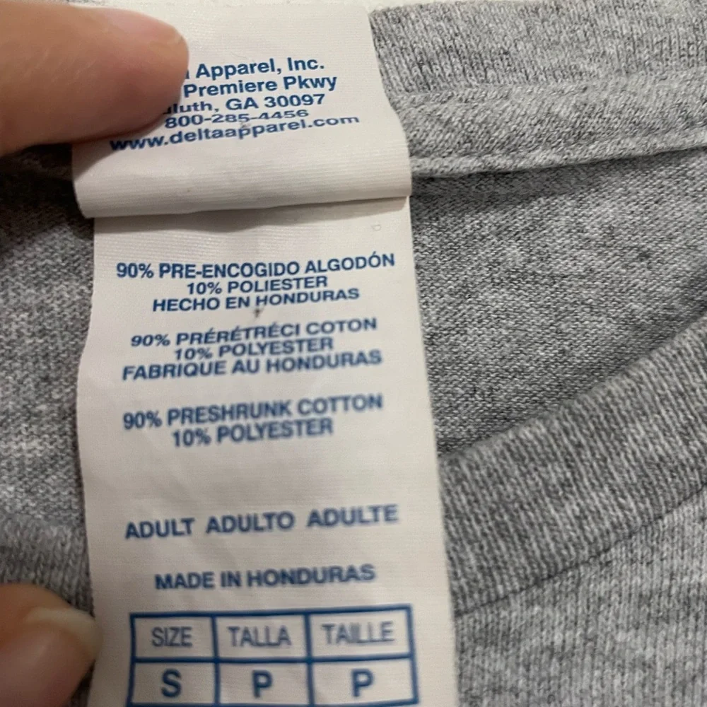 Delta Pro Weight Heather Gray Tee Size S Short sleeve comfortable |casual Summer